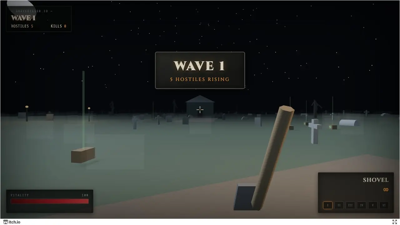 Play Gravedigger.io - The Nightshift - Free Online Action Game